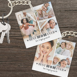 Chaveiro Mãe 6 personalizada Colagem de Fotografias Mãe Mãe