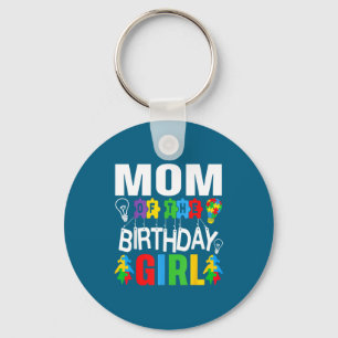 Chaveiro Mãe Aniversário Menina Autismo Conscientização do