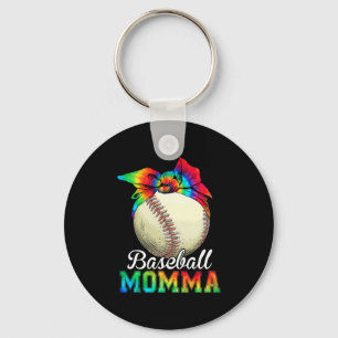 Chaveiro Mãe Art Baseball Momma Birthday