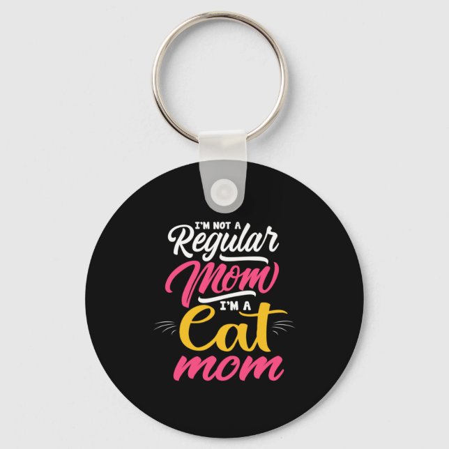 Chaveiro Mãe Arte Sou Uma Mãe De Gato (Frente)