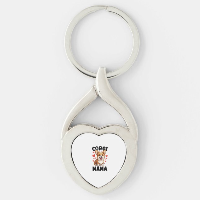 Chaveiro Mãe Corgi - Mãe Corgi Fofa (Frente)