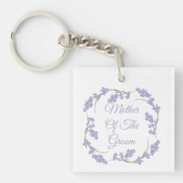Chaveiro Mãe da Lavanda do Groom Floral Wreath Keycha