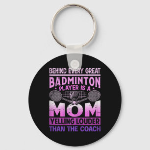 Chaveiro Mãe de Badminton Feminino - Gritando Mais Alto que