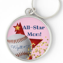 Mãe de basebol rosa-All-Star