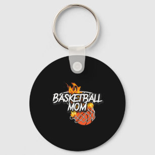 Chaveiro Mãe de Basquete - Arte De Basquete - Lit On Fire B