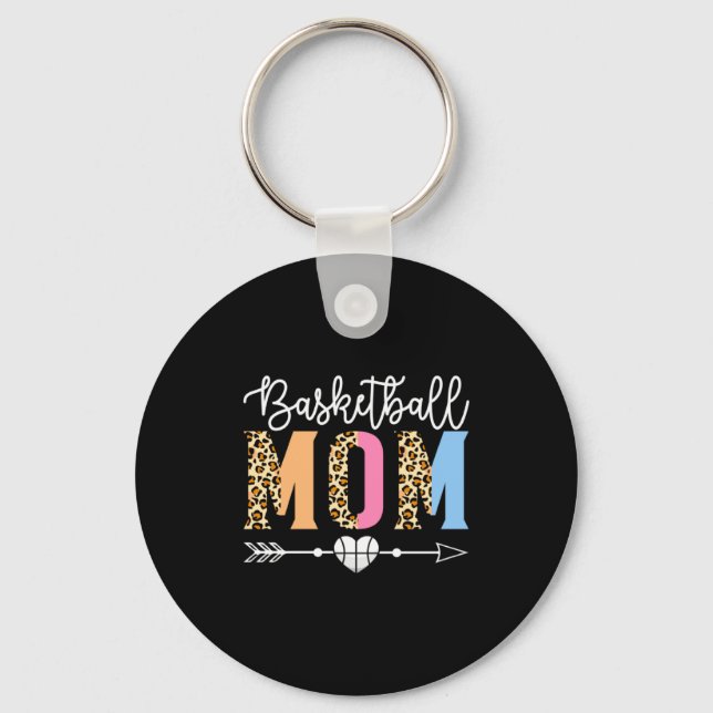 Chaveiro Mãe de Basquete Fofa Jogo de Basquete Dia das Mães (Frente)