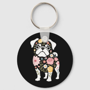 Chaveiro Mãe de cachorro Pug fofa feminina