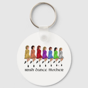 Chaveiro Mãe de Dança de Passo Irlandês - Linha Arco-íris