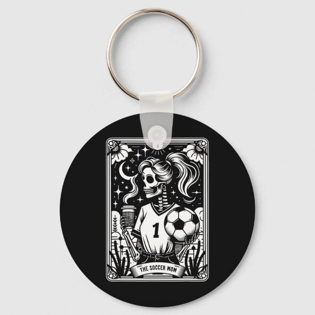 Chaveiro Mãe de Futebol Carta de Tarot _1 (Frente)