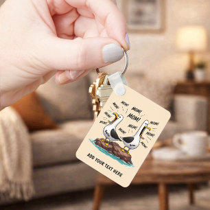 Chaveiro Mãe de Gaivota Divertida Personalizada