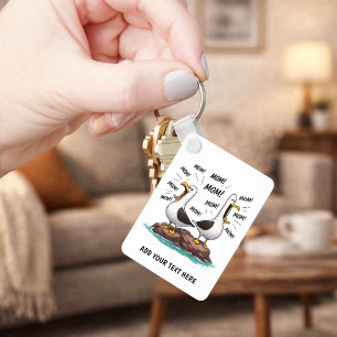 Chaveiro Mãe de Gaivota Divertida Personalizada