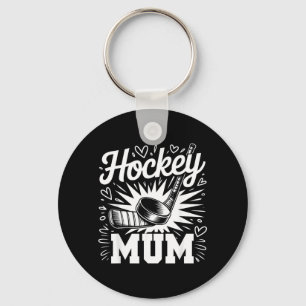 Chaveiro Mãe de Hockey Coração Família Dia das Mães Amante 