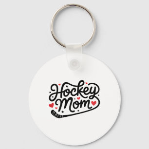 Chaveiro Mãe de Hockey Fofa Jogadora de Hockey Mãe