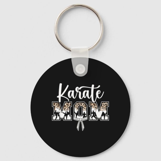 Chaveiro Mãe de Karate Mãe Karate Mãe Karatê (Frente)