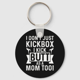 Chaveiro Mãe de Kickboxing Eu Não Só Dou Chutes, Eu Dou Pan