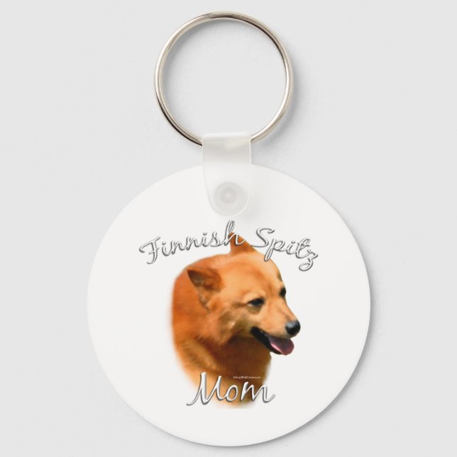 Chaveiro Mãe de Spitz Finlandês 2 (Frente)