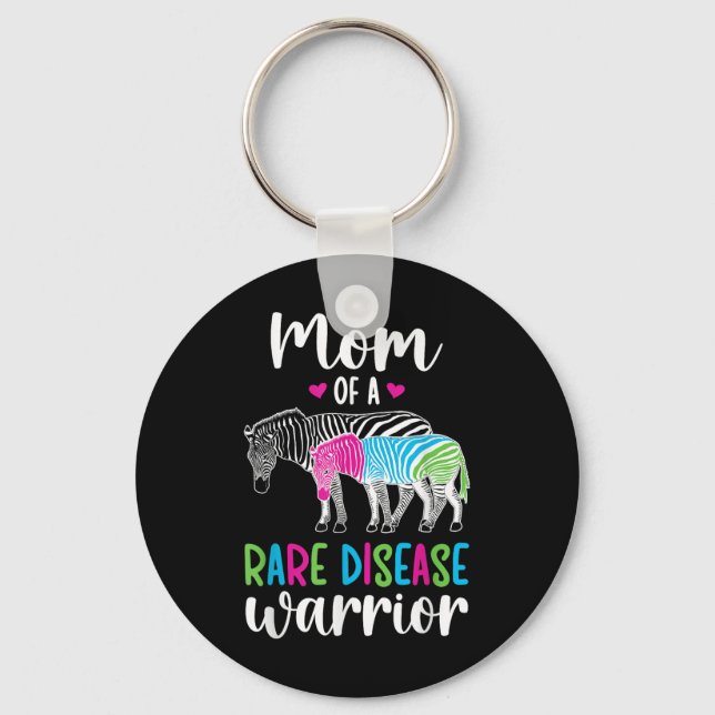 Chaveiro Mãe De Uma Doença Rara Guerreira Mãe Doença Rara (Frente)