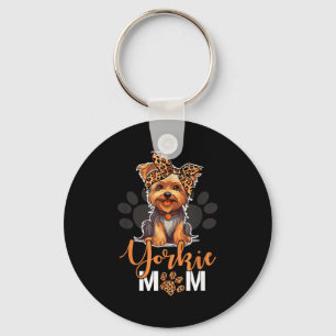 Chaveiro Mãe de Yorkie cachorro leopardo Yorkshire amantes