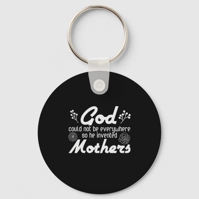 Chaveiro Mãe Deu a Deus Ele Inventou A Mãe (Frente)