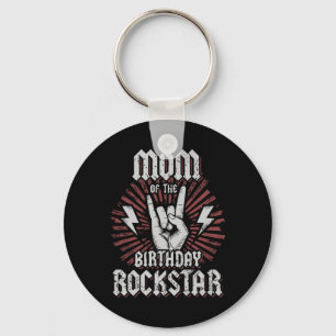 Chaveiro Mãe do aniversariante Rockstar Combinando Rocker R