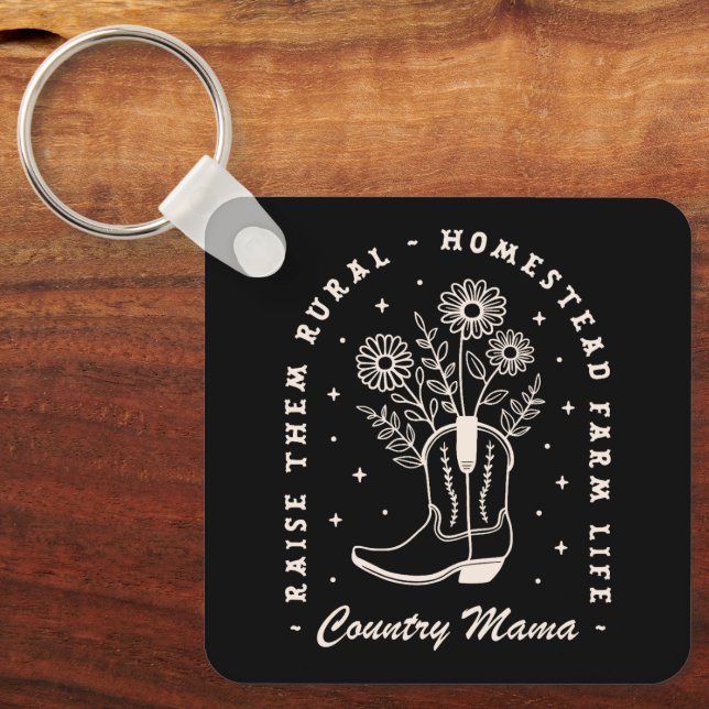 Chaveiro Mãe do campo, faça-os crescer. (Frente)