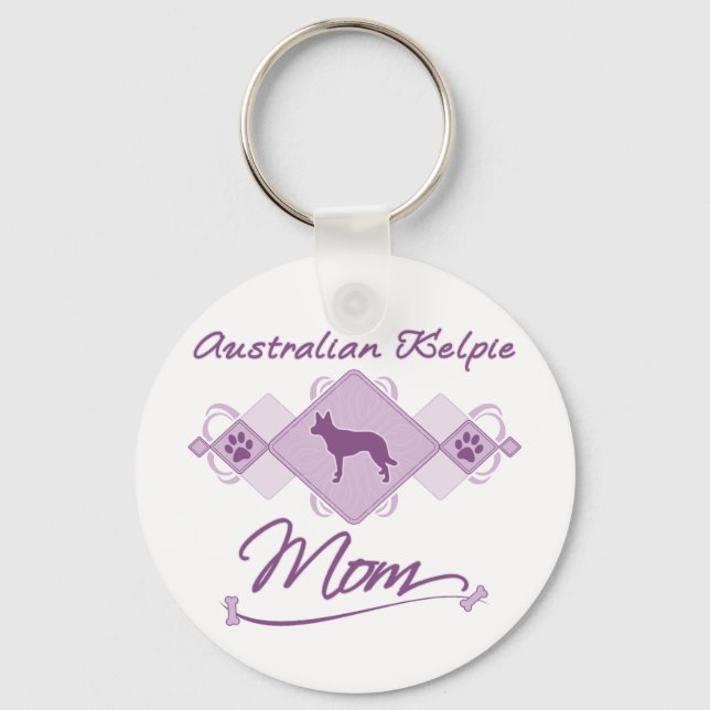 Chaveiro Mãe do Kelpie australiano (Frente)