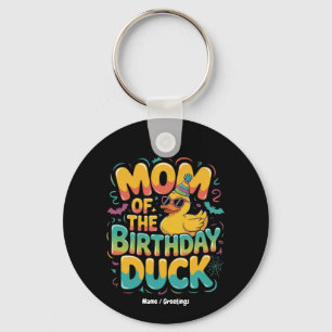 Chaveiro Mãe Do Pato De Aniversário Pato De Borracha Menina
