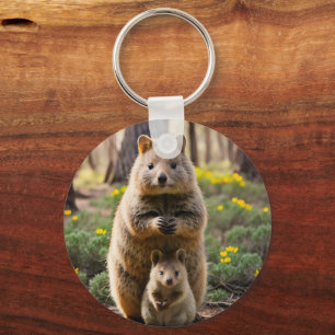 Chaveiro Mãe E Bebê Quokka, Keyring