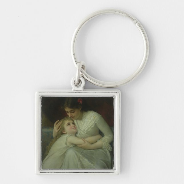 Chaveiro Mãe e criança (óleo em canvas) (Frente)