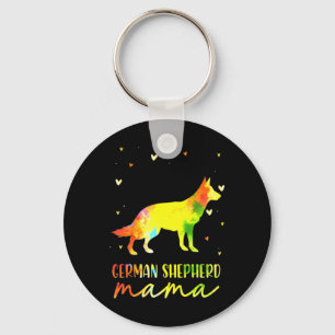 Chaveiro Mãe German shepherd Colorida
