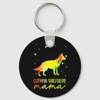 Chaveiro Mãe German shepherd Colorida