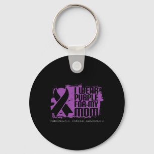 Chaveiro Mãe Guerreiro Roxo Câncer de pâncreas de Fita Awar