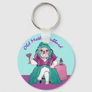 Chaveiro Mãe idosa Hubbard do buldogue