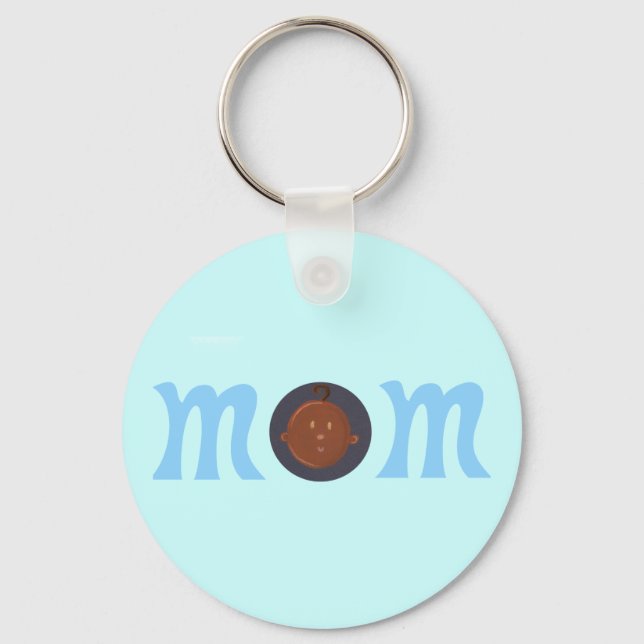Chaveiro Mãe para bebê africano (Frente)