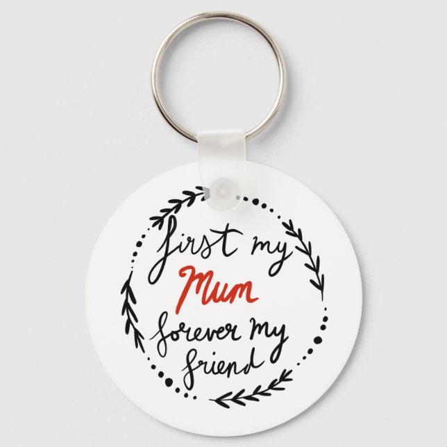 Chaveiro Mãe, para sempre meu amigo, (Frente)