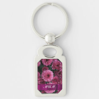 Chaveiro Mãe personalizada de flor rosa