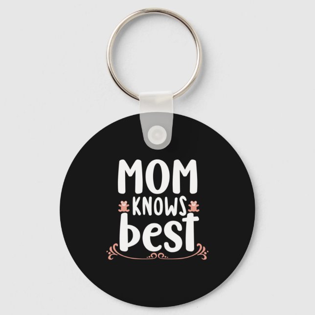 Chaveiro Mãe presente que mamãe sabe melhor (Frente)