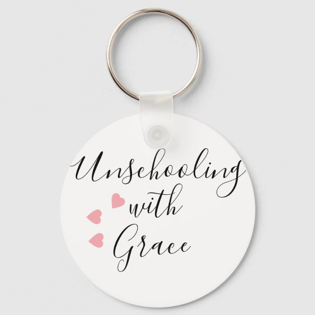 Chaveiro Mãe Sem Escola Grace Hearts (Frente)