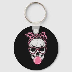 Chaveiro Mãe Skull Bublegum Lazy Halloween Costume Lepard