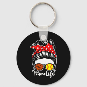 Chaveiro Mãe Vida Coque Desarrumado Cabelo Jogadora de Soft