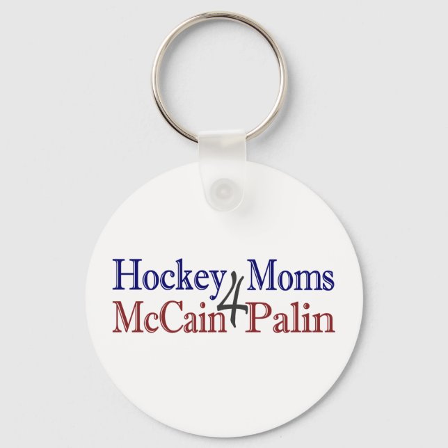 Chaveiro Mães de hóquei 4 McCain Palin (Frente)