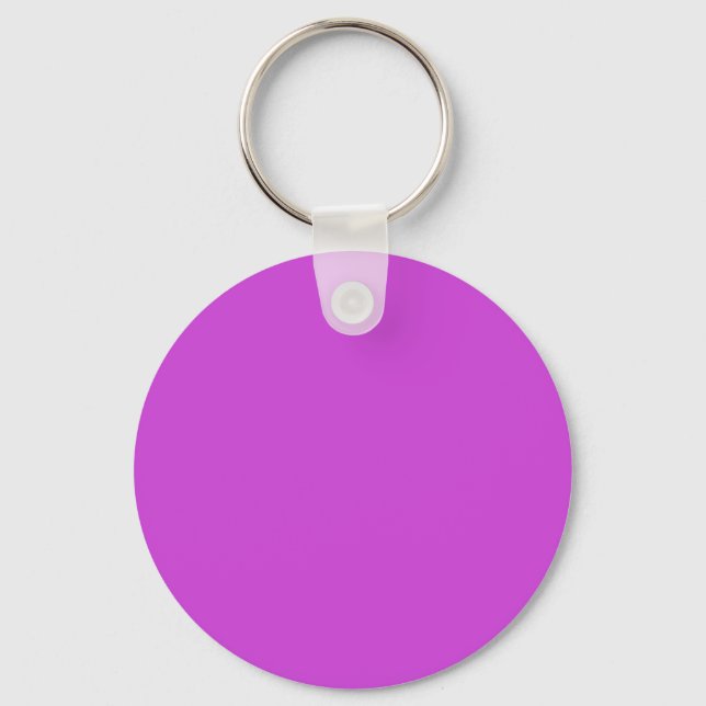 Chaveiro Magenta / Brilho Roxo CE43D8 e Opção para Nome (Frente)