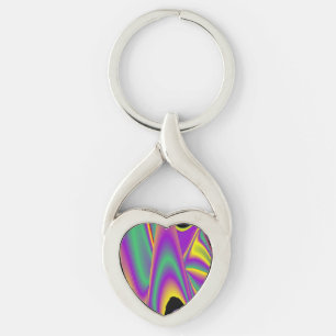 Chaveiro Magia das cores, Abstrato 3D Rainbowart