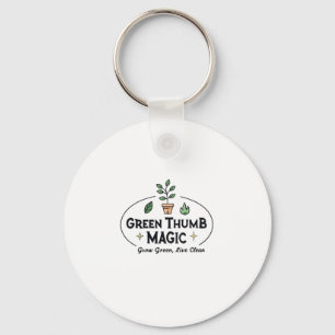 Chaveiro Magia do Polegar Verde Camiseta de Jardinagem Ur