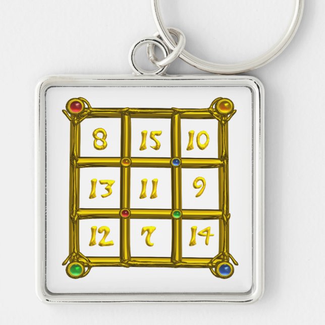 Chaveiro MAGIC SQUARE 33, Branco (Frente)