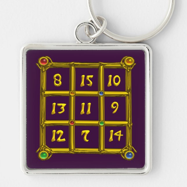 Chaveiro MAGIC SQUARE 33, Roxo (Frente)