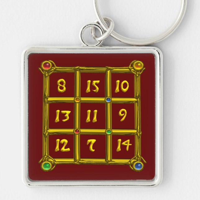 Chaveiro MAGIC SQUARE 33, Vermelho (Frente)