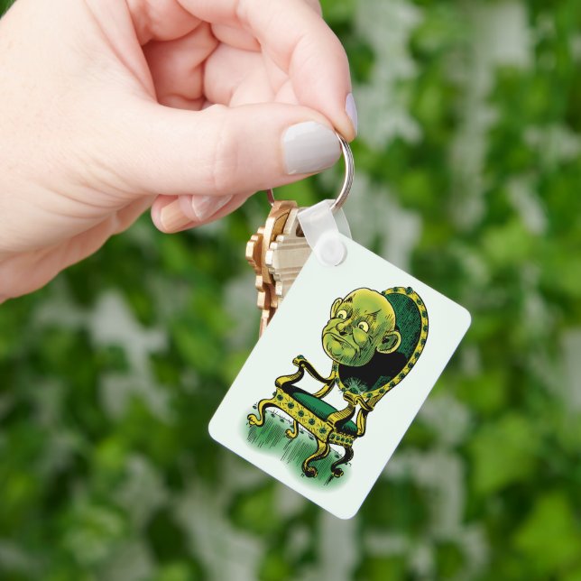 Chaveiro Mágico de Oz Vintage, Trono de Esmeralda do Mágico (Mão)