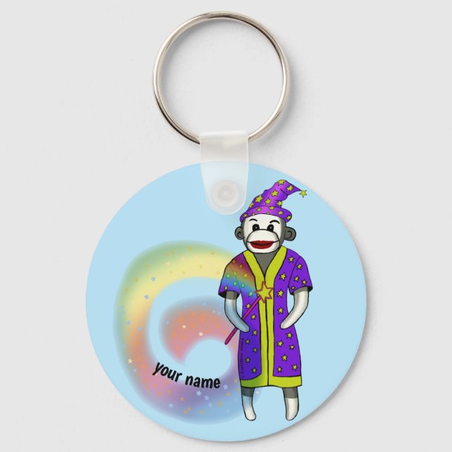 Chaveiro Mágico Macaco de Meia  (Frente)