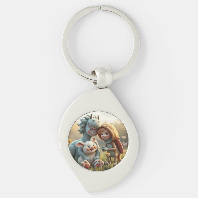 Chaveiro „Magische Freunde im Blütenland“ (Frente)